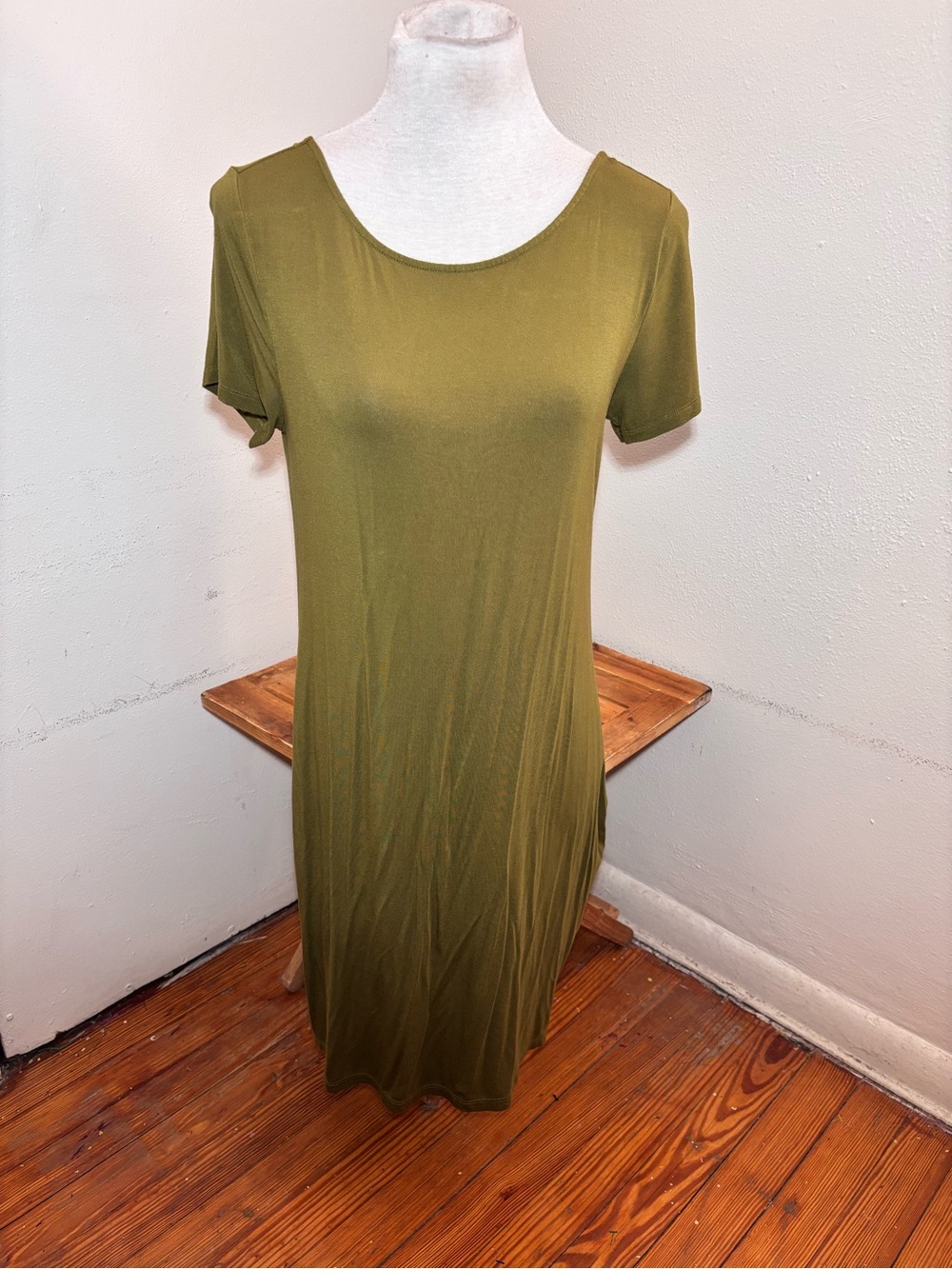 Daily Ritual Scoop Back Tee Shirt Dress
